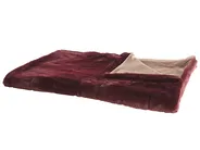 Blanket TANTAN 180 x 220 cm Burgundy_812592