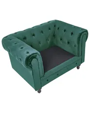 Armchair CHESTERFIELD Velvet Emerald Green_1038748