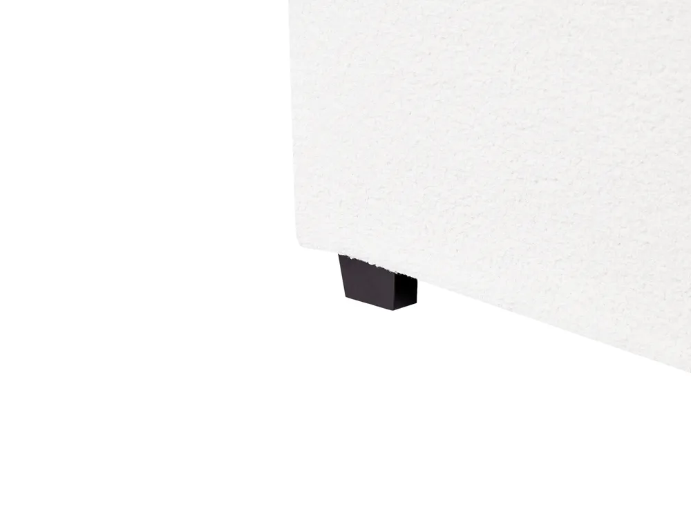Säng med förvaring VAUCLUSE Bouclé Off-White 160 x 200 cm_952008
