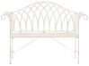 Garden Bench MILAZZO 130 cm Metal White