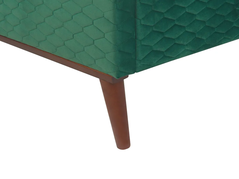 Säng med lamellram Sammet BAYONNE 180 x 200 cm Grön_870906