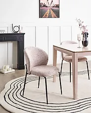 Ruokatuolisetti 2 kpl VIDETTE Kangas Beige_1174264