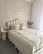 Ottoman Bed VINCENNES Velvet Off-White 160 x 200 cm (EU King Size)_905187