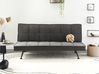 Sofa Bed 3 Seater HASLE Fabric Dark Grey