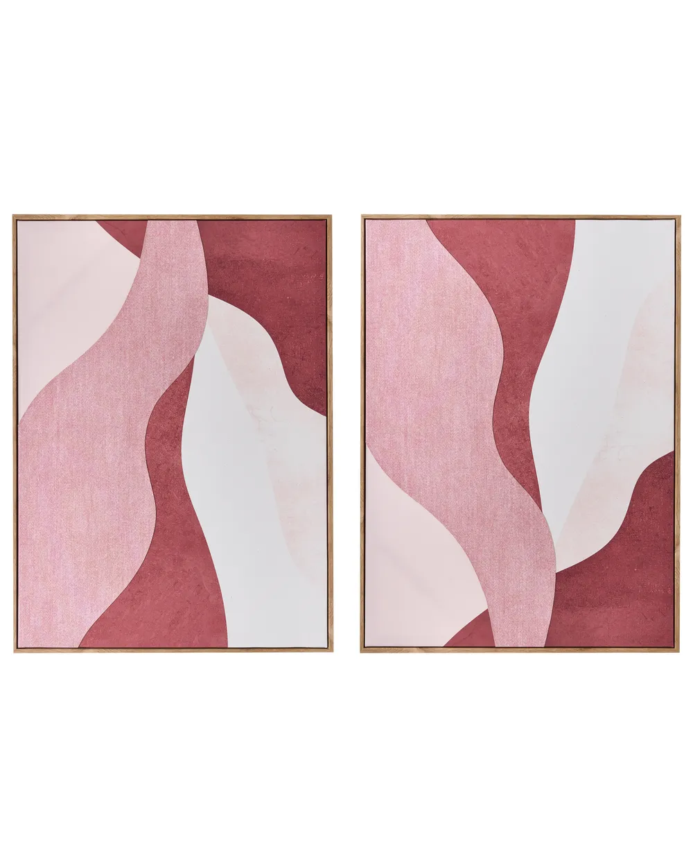 Set of 2 Canvases GOWRAN Abstract Motif Pink