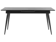 Jatkettava ruokapöytä MALDON Musta 160/200 cm 90 cm_793914