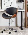 Desk Chair ROTTERDAM Faux Leather Black