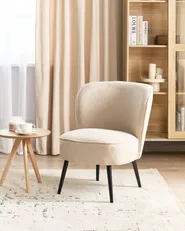 Armchair VOSS Boucle Light Beige_909717