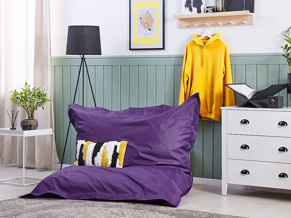 Bean Bag Cover FUZZY 140 cm 180 cm Violet_1170291
