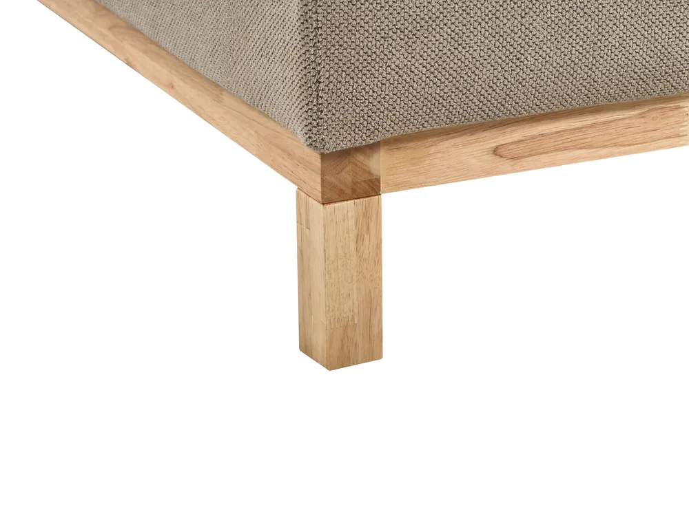 Corner Sofa 4 Seater SIGGARD Fabric Taupe Right Hand_944889
