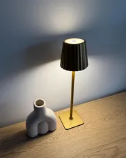 Wireless LED Table Lamp ABARO with Dimmer Metal Gold_1063115