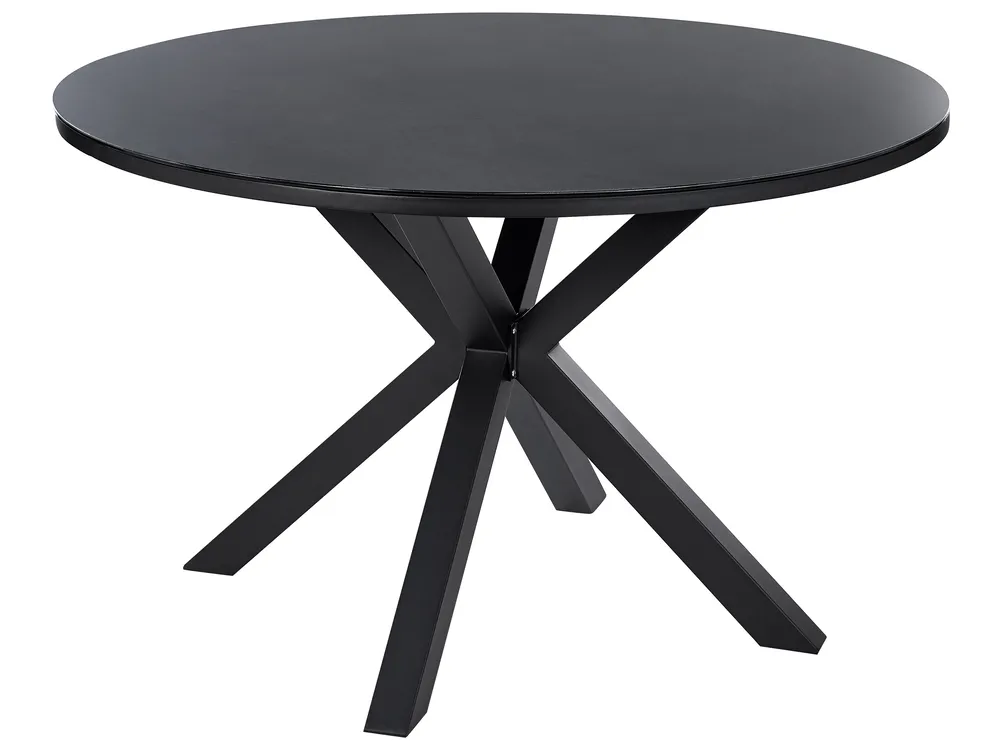 Trädgårdsmatgrupp 4-sits MALETTO/GROSSETO Metall Svart_938148