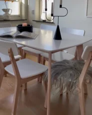 Set of 2 Dining Chairs SANTOS White_982008