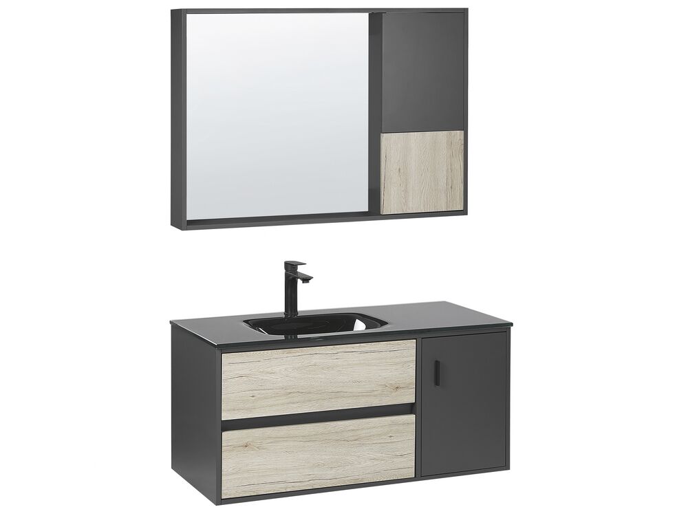 Bathroom Vanity Set TERUEL Black