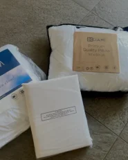 Bed Pillow ERRIGAL Low 50 x 60 cm Microfibre White_982095