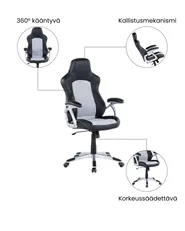 Toimistotuoli EXPLORER Keinonahka Musta_1074409