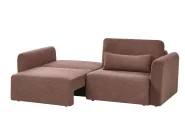 Bäddsoffa 3-sits VAXHOLM med förvaring Bouclé Brun_1026754