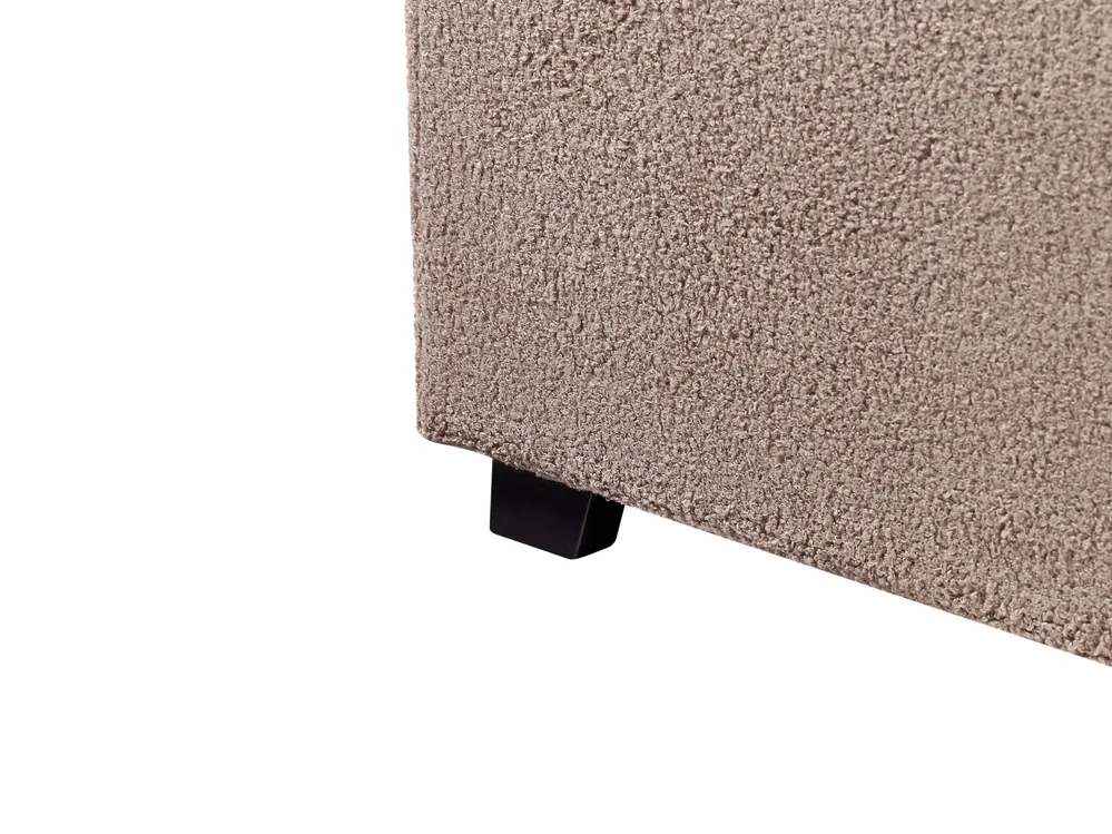Ottoman Bed VAUCLUSE Boucle Taupe 160 x 200 cm (EU King Size)_951940