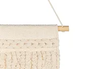 Väggdekoration i tyg KAMOKE Bomull 103 cm Beige_841294
