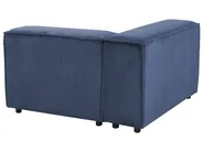 Modular Corner Sofa 4 Seater ARDAL Corduroy Dark Blue Right Hand_1008757