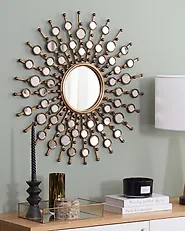 Wall Mirror BLOIS 70 cm 70 cm Metal Gold_1176369