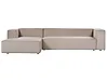 Hörnsoffa VERNON Sammet Beige Högervänd