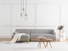 Corner Sofa 3 Seater SOSJO Fabric Light Grey Right Hand