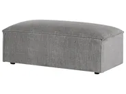 Modular Corner Sofa 3 Seater HELLNAR with Ottoman Fabric Grey Right Hand_911883