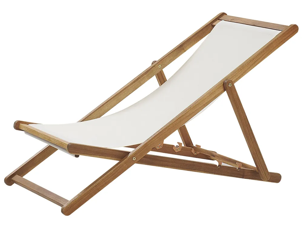 Folding Deck Chair ANZIO Acacia Wood Light Brown_779347