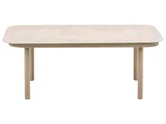 Garden Sofa with Table 4 Seater POLLINA Metal Brown_1078980