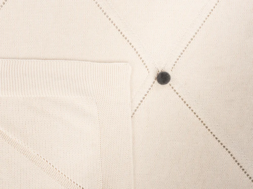 Blanket GAIDAR Cotton 130 x 170 cm Beige_941690