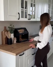 Leipälaatikko CROUTE Bambu Musta_1166424