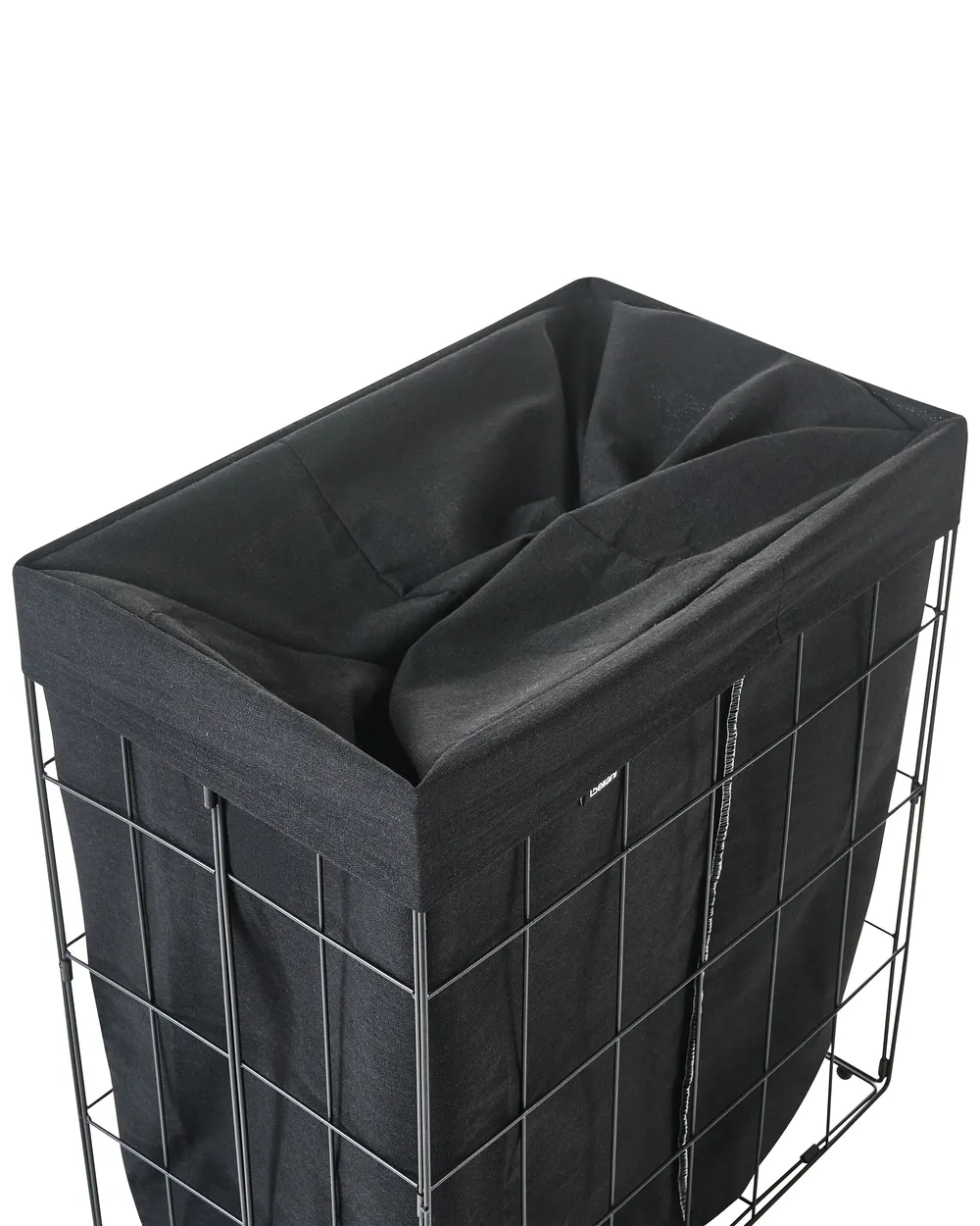 Laundry Basket CULPINA Metal Black 100 L_1063719