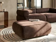 Ottoman SALLA Fabric Dark Brown_1057905
