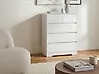 5 Drawer Chest ALBERTA White