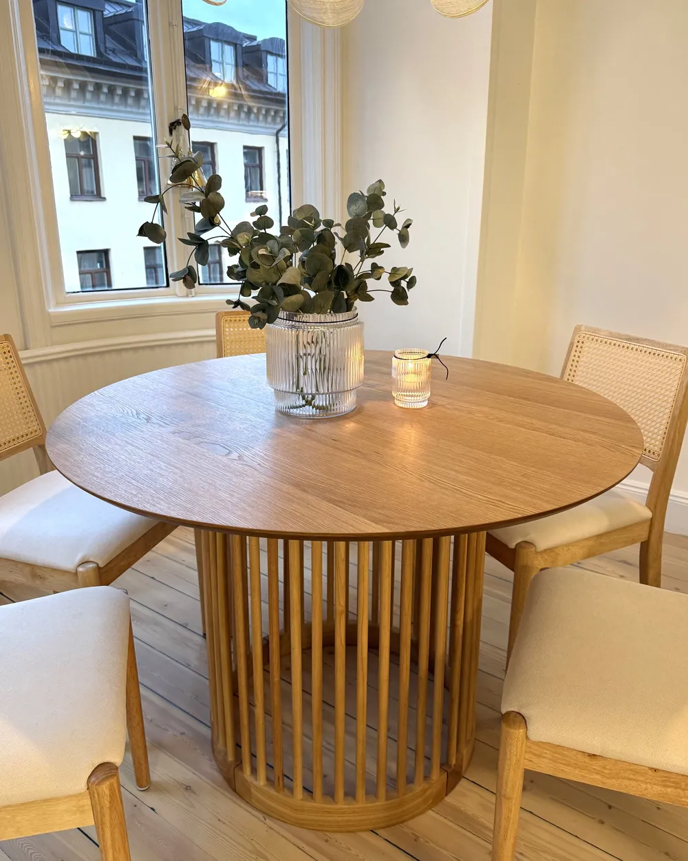 Dining Table BOYLE Light Oak 110 cm 110 cm_1048256