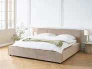 Bed Boucle MIRANDE 180 x 200 cm (EU Super King) Taupe_943353