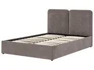 Ottoman Bed ARBOIS Chenille Taupe 140 x 200 cm (EU Double)_1023109