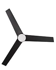 Ceiling Fan with Light TROUT with Remote LED Black_1133556
