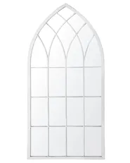 Wall Mirror CASSEL 50 cm 115 cm Metal Light Grey_748144