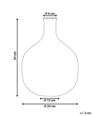 Blomvas RAZALA 34 cm Glas Flerfärgad_830414