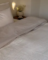 Bedspread RAGALA Cotton 220 x 240 cm Light Beige_961415