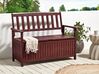 Garden Bench SOVANA 120 cm with Storage Acacia Wood Dark Red