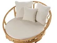 Set of 2 Garden Daybeds ROSSANO Rattan Natural_873182