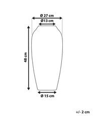Dekorationsvas LORCA 48 cm Keramik Guldbrun_722704