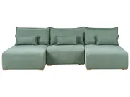 Modulär U-formad soffa NERBO Ljusgrön_1035387