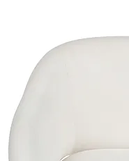 Skrivbordsstol KENMORE Sammet Off-White_1142983
