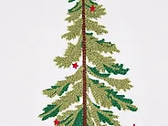 Koristetyynysetti 3 kpl ZIVEN 30 x 50 cm 45 x 45 cm Puuvilla Valkoinen Joulukuvio_1164564