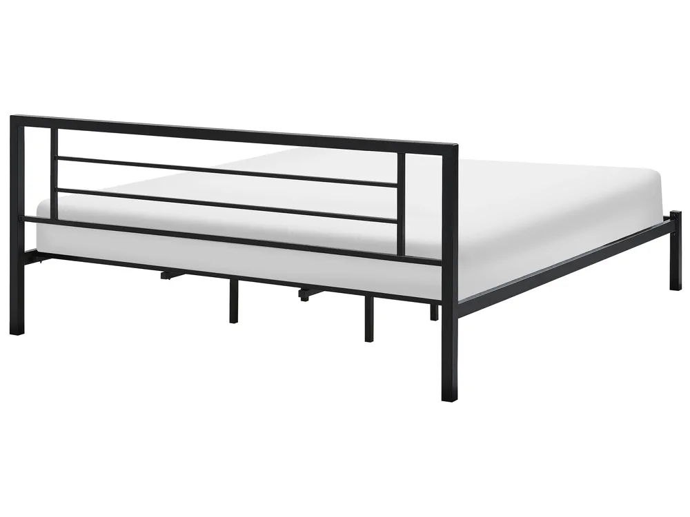 Sänky metalli CUSSET 180 x 200 cm Musta_735395