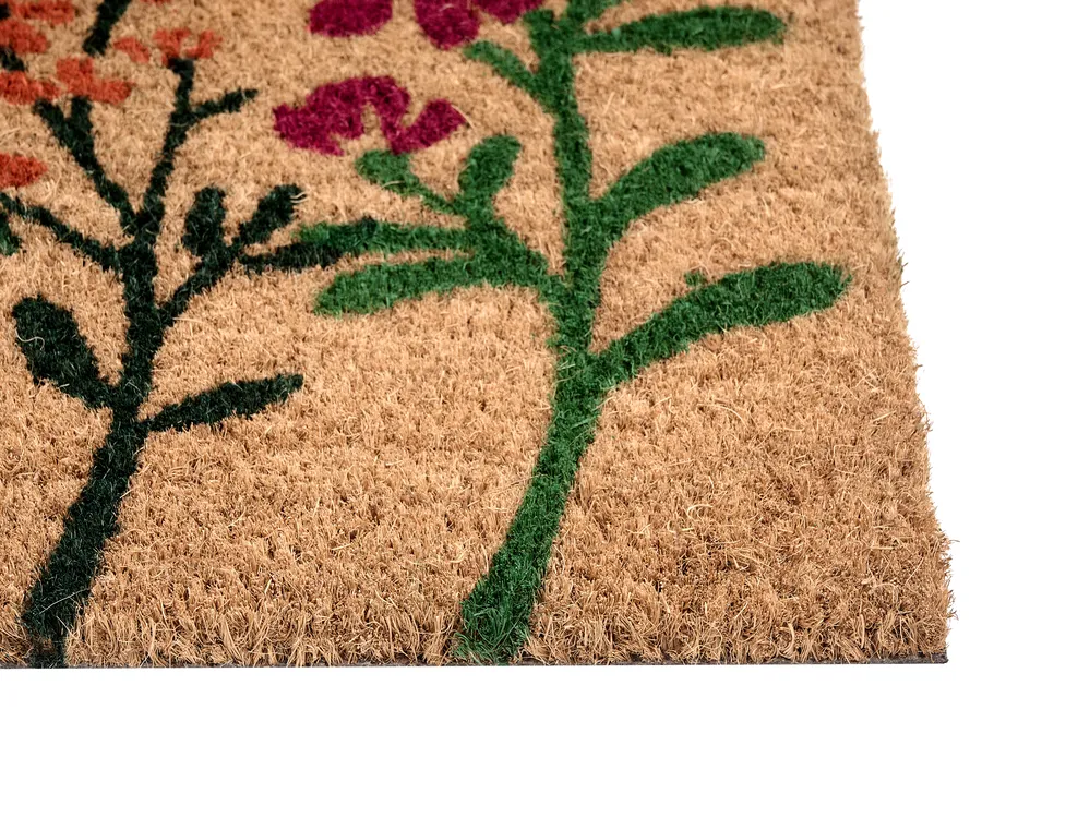 Doormat TEKKONA Natural 45 x 75 cm Flower Coir_1050309